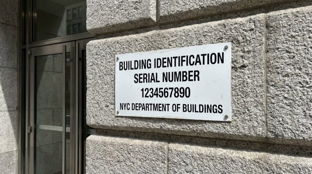 building identification custom sign on nyc sign company