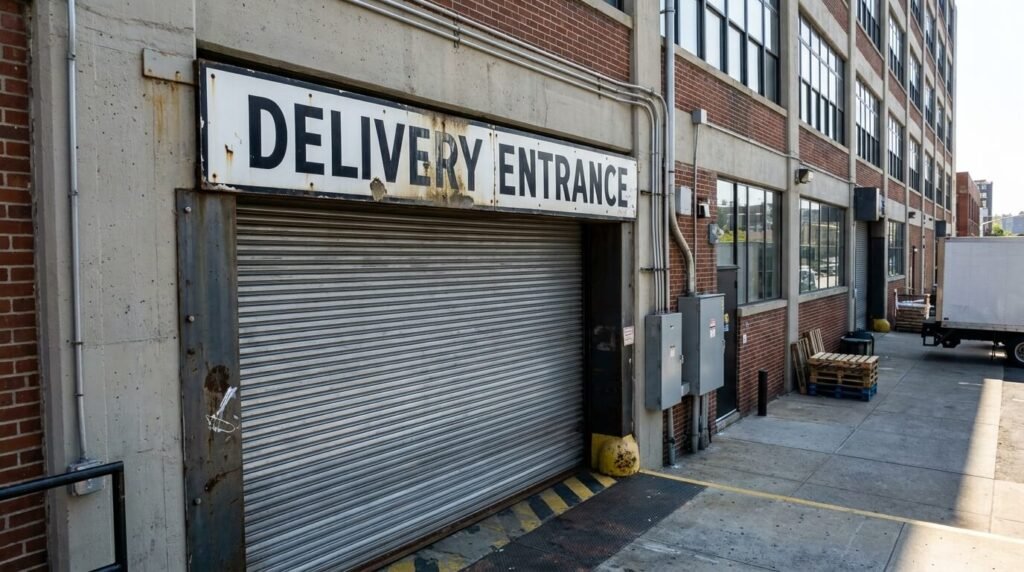 nyc delivery entrance custom sign nyc sign company