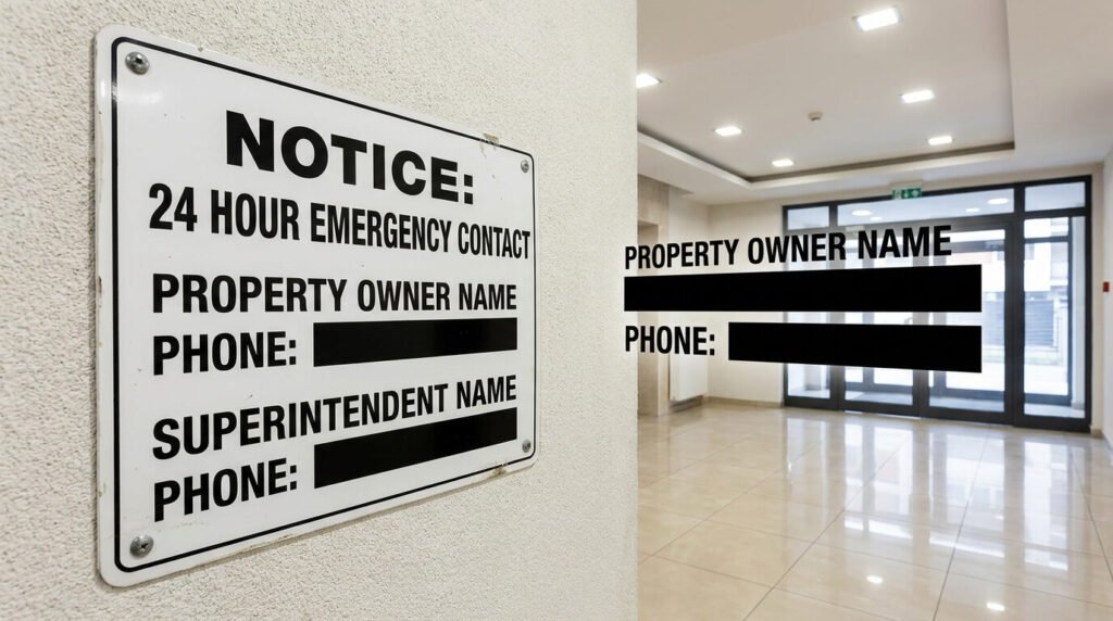 nyc emergency contact custom sign nyc sign company