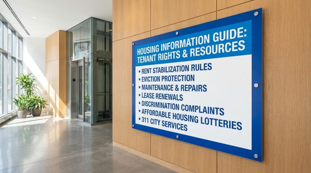 nyc housing information guide custom sign nyc sign company