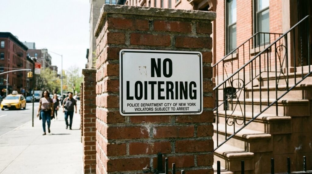 nyc no loitering custom sign nyc sign company