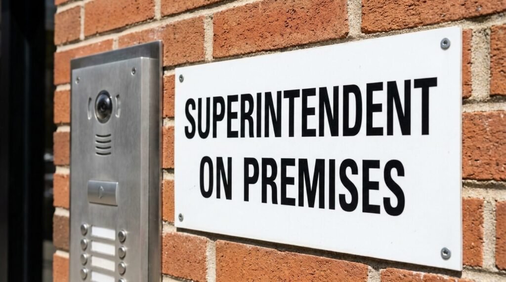 nyc superintendent on premises custom sign nyc sign company
