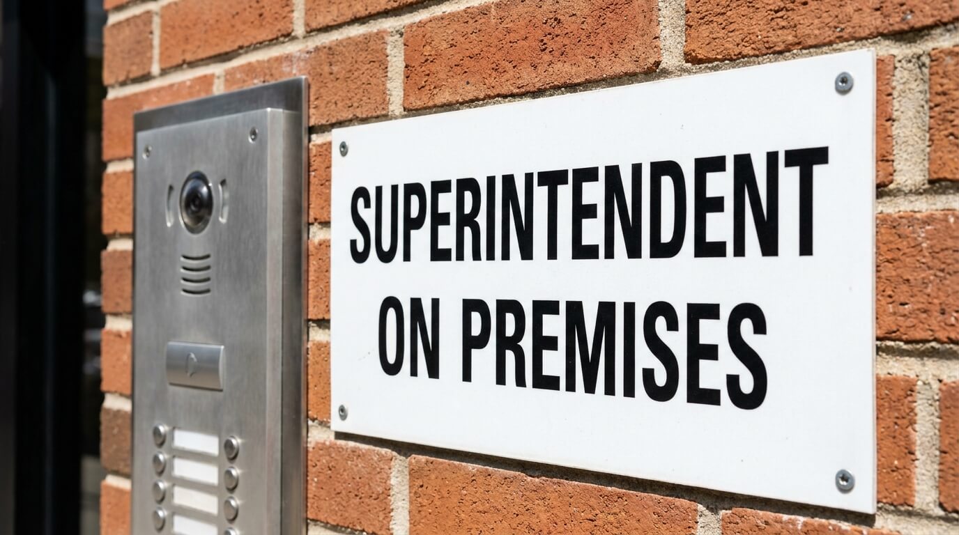 nyc superintendent on premises custom sign nyc sign company