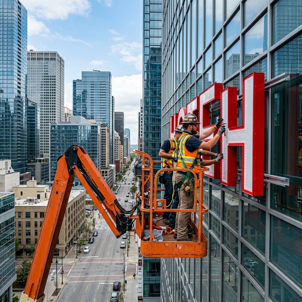 Professional sign installation in NYC
