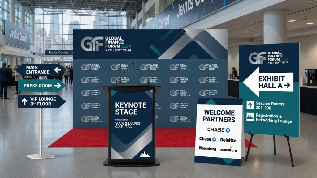Event graphics NYC trade show branding