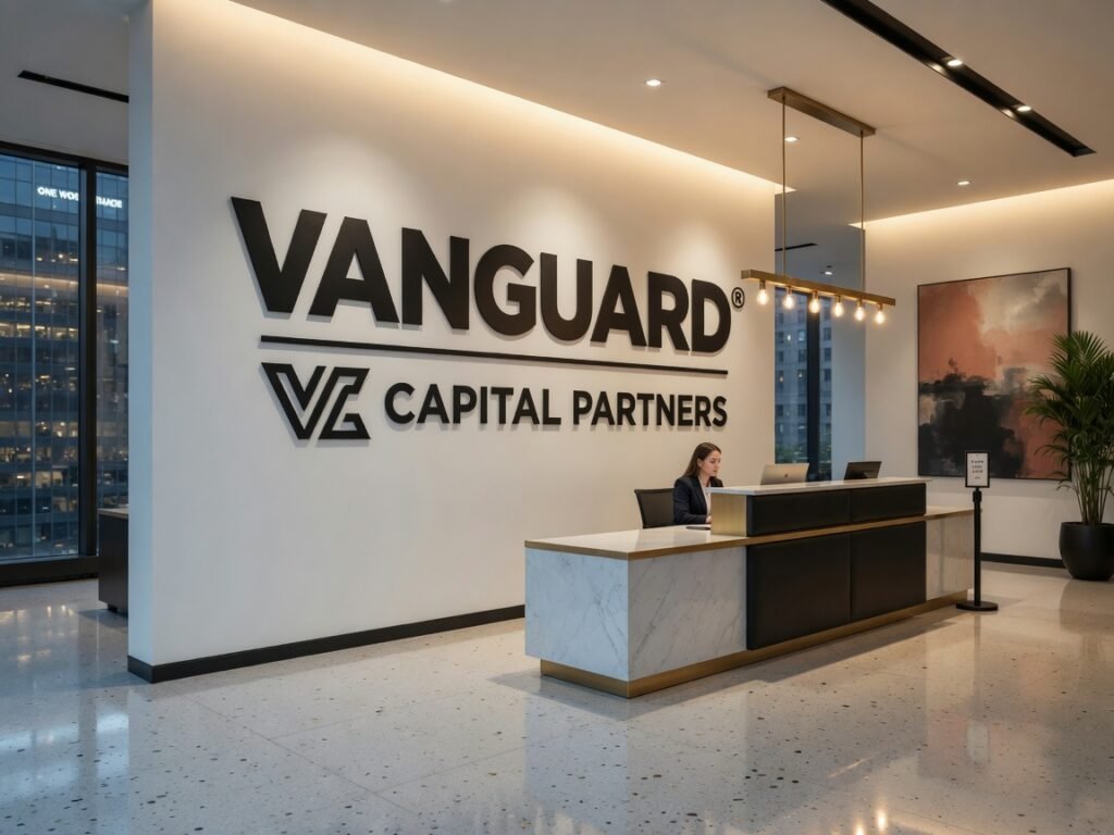 Custom vinyl wall logos NYC lobby