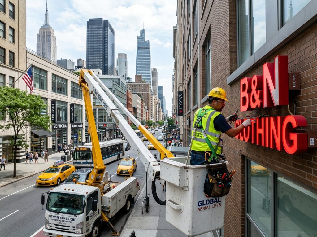 Storefront Sign Maintenance & Light Box Repair: NYC DOB Compliance