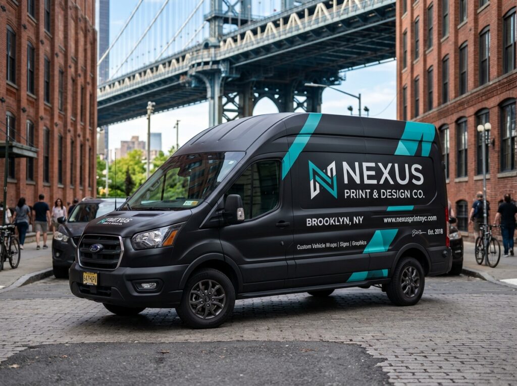 Custom van wraps and commercial vehicle graphics NYC